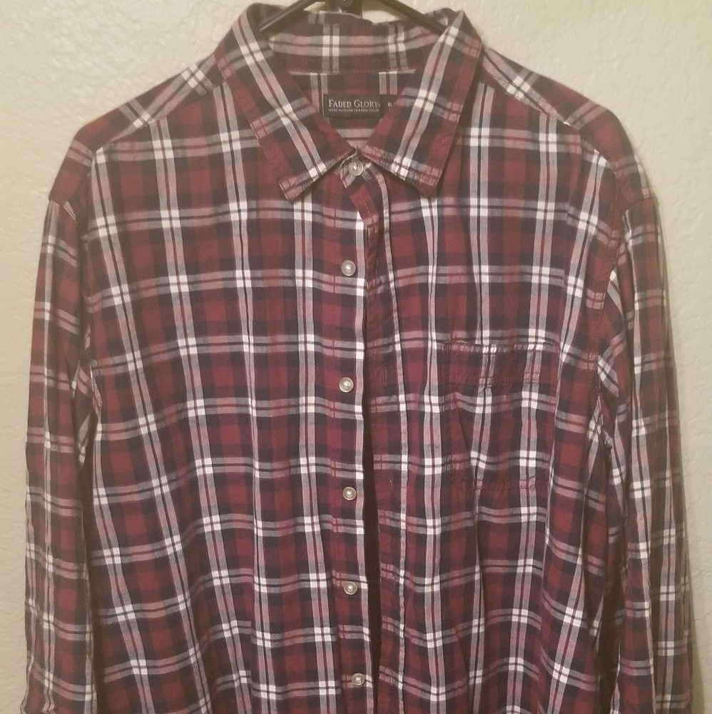 Faded Glory long sleeve button down